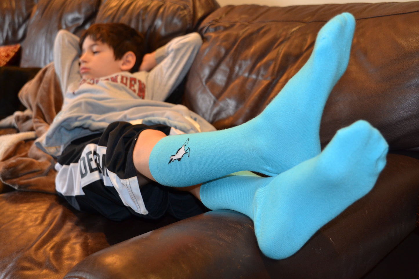 Blue-footed booby socks